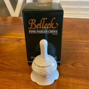 Beleek claddagh make-up bell. New